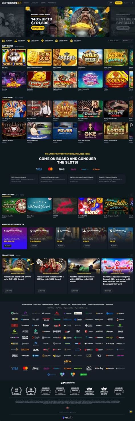 Campeonbet Casino Review & Rating .